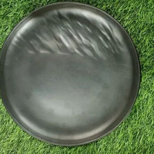 11 Inch Melamine Matt Black Dinner Plate