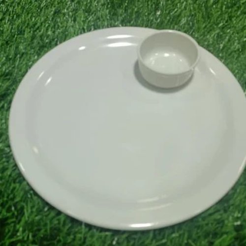 12.5 Inch Melamine Dinner Plate Bowl Set