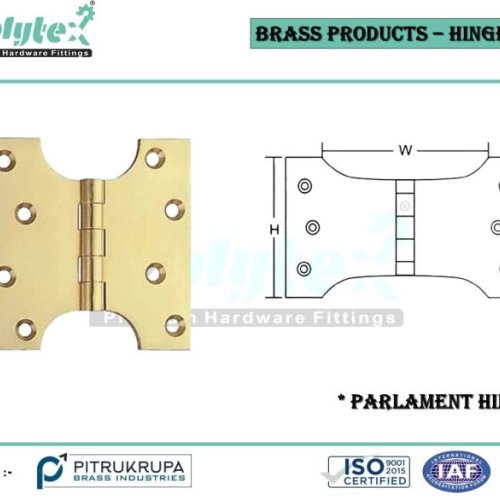 Brass Parlament Hinges