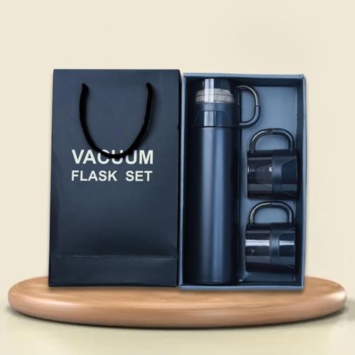 500ml 3 Steel Cups Steel Vacuum Flask Set Combo