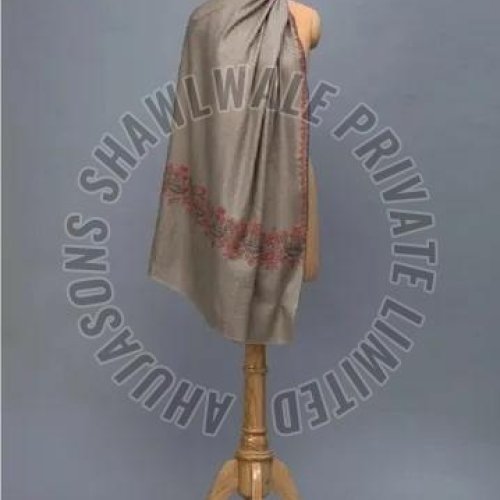 SKU AS00901325 Border Embroidery Pashmina Shawl