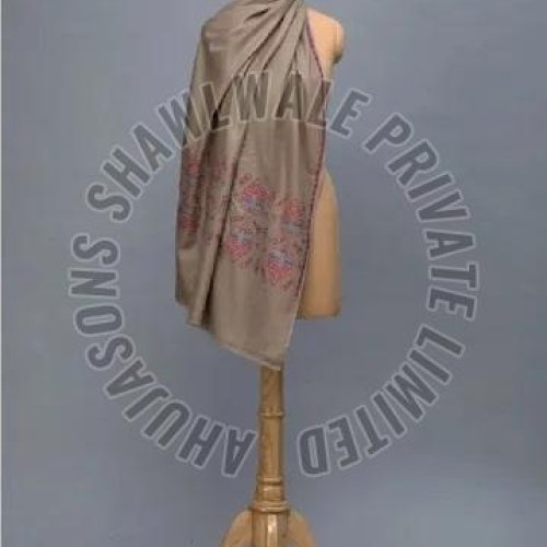 SKU AS00910649 Border Embroidery Pashmina Shawl
