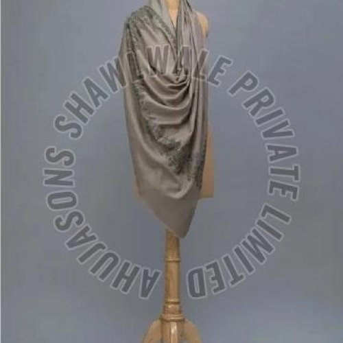 SKU AS01000729 Border Embroidery Pashmina Shawl
