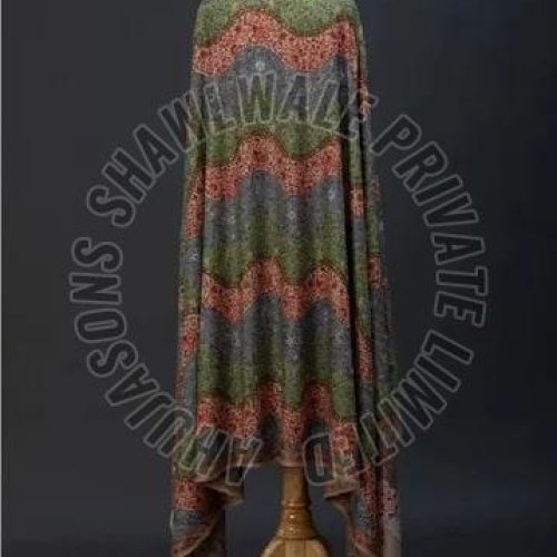 SKU AS01103366 Kalamkari Pashmina Shawl