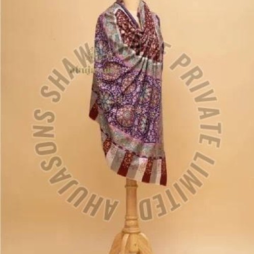 SKU AS01212875 Kalamkari Pashmina Shawl