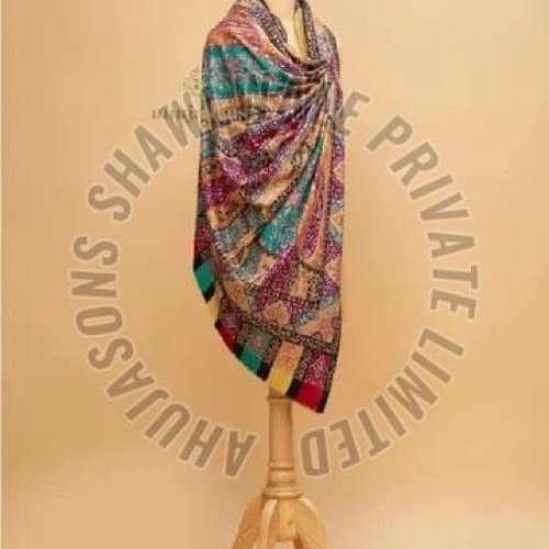 SKU AS01238941 Kalamkari Pashmina Shawl