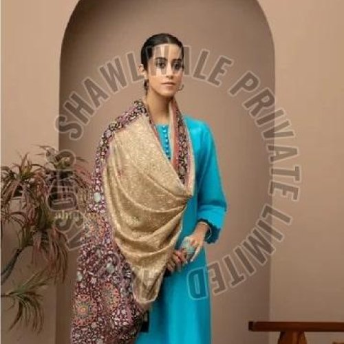 SKU AS01262354 Kalamkari Pashmina Shawl