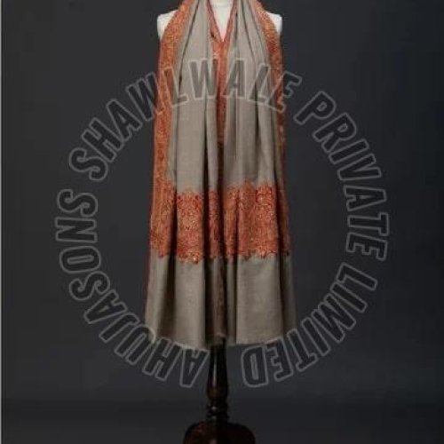 SKU BR01186317 Border Embroidery Pashmina Shawl