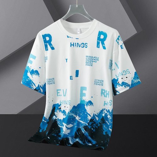 Mens Graphic Regular Fit Cotton T-Shirt