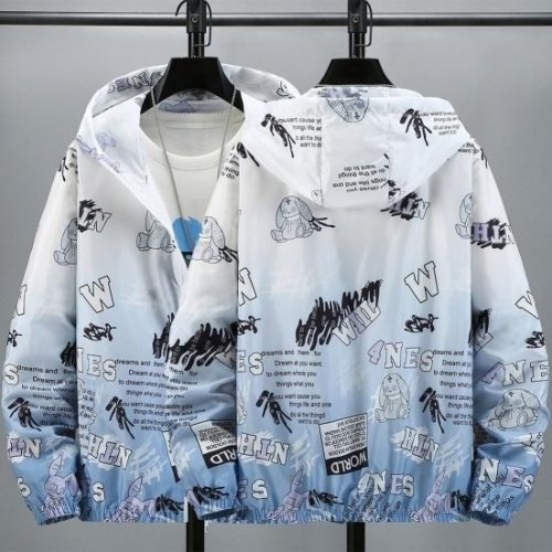 Mens Printed Hooded Jackets