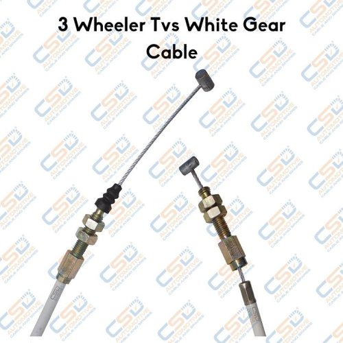Three Wheeler TVS White Gear Cable