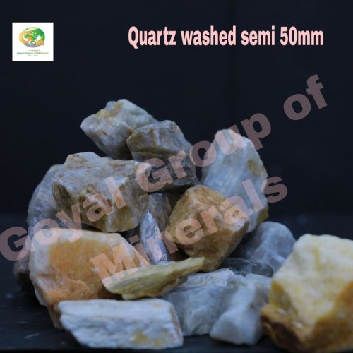 50 Mm Semi Washed Quartz Grits