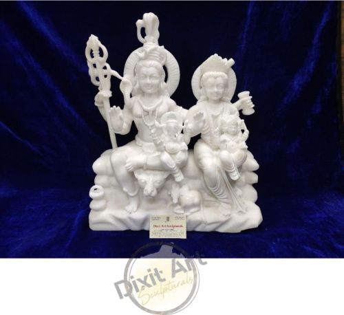 Marble Shiv Parivar Statue