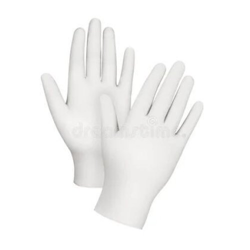 White Nitrile Powder Free Gloves