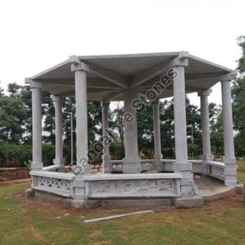 Outdoor Stone Pergola