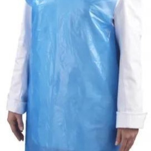 Blue Plain LD Poly Disposable Apron