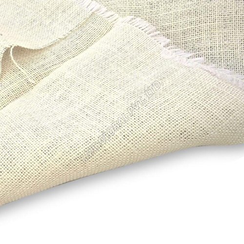 LMC-Super Bright White Jute Burlap Hessian Fabric
