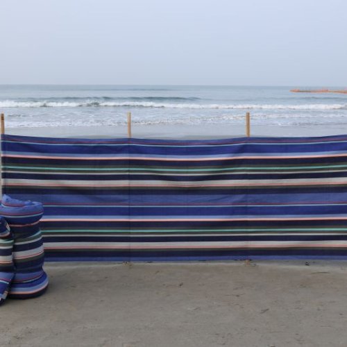 100% Cotton Yarn Dyed Stripe Beach Windbreaks