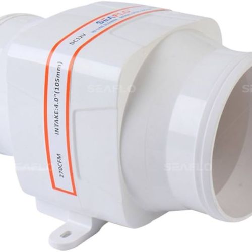 Seaflo Inline Blower 4 Inch 270 CFM 12v / 24v