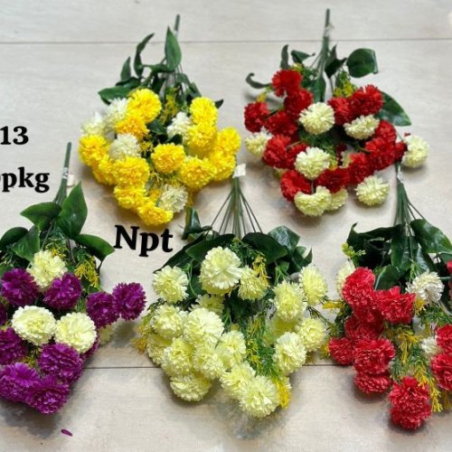 Artificial 30 Mini Dahlia Flower Bunch