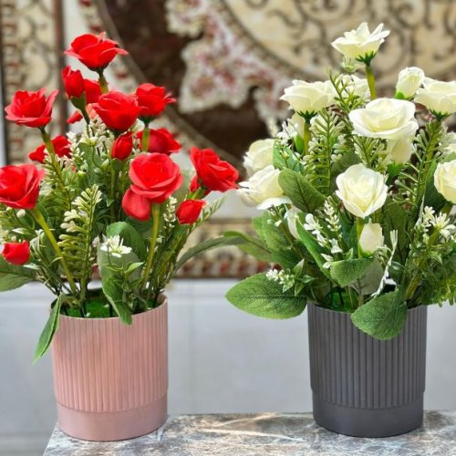 Artificial Green Pipe Rose Flower Arrangement
