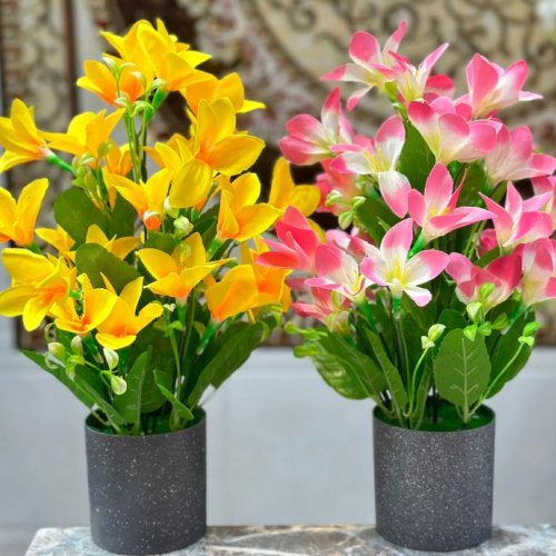 Artificial Lily Flower Bouquet