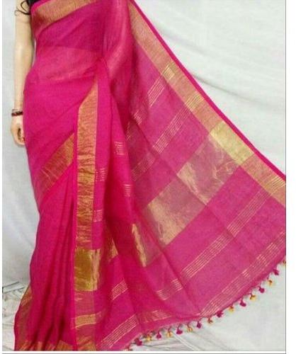 Printed Contrast Sarees