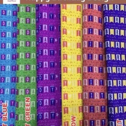 Birthday Design Crepe Paper Sheets