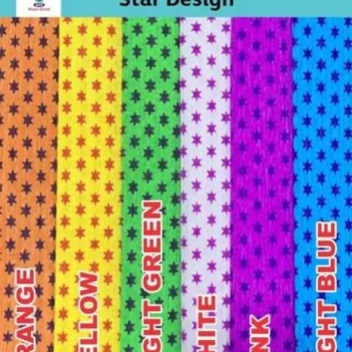 Star Design Crepe Paper Sheets