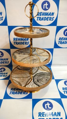 Wood Cake Stand