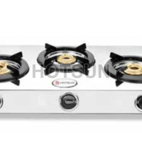 Three Burner Stainless Steel Gas Stove