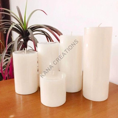 White Pillar Candles