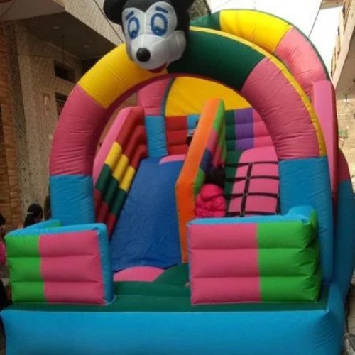 Single Slide Mickey Mouse Bouncy Castle