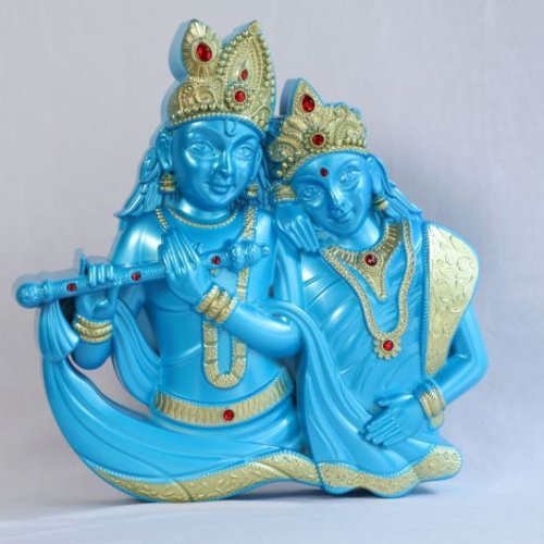 radha krishna Wall Frame blue