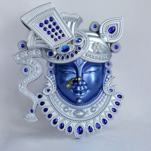 shreenath Ji Wall Frame blue