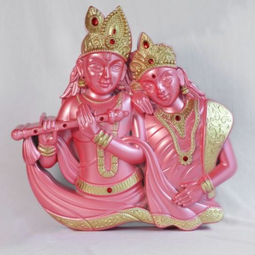 radha krishna Wall Frame pink