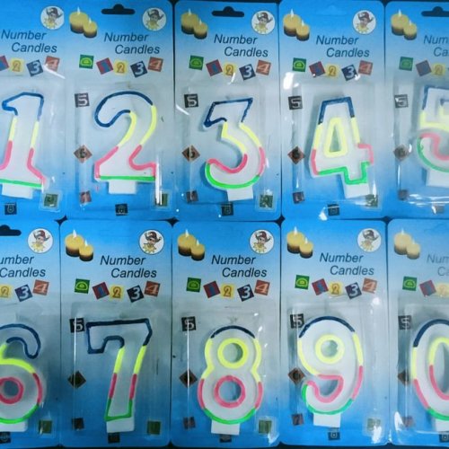 Birthday Numeric Candles
