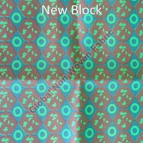 New Block Printed Non Woven Fabric