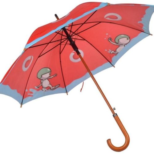 23 Inch Wooden Umbrella