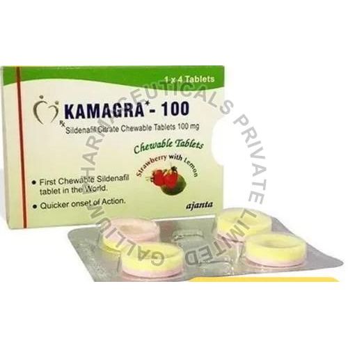 Sildenafil Citrate Chewable 100mg Tablets