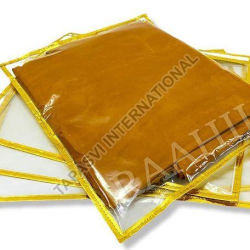10 Pcs Combo Golden PVC Plain Saree Cover