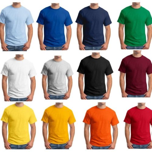 Printed Cotton Round Neck Plain T-Shirts