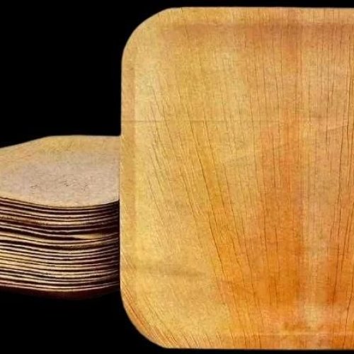 6 Inch Square Areca Leaf Plate