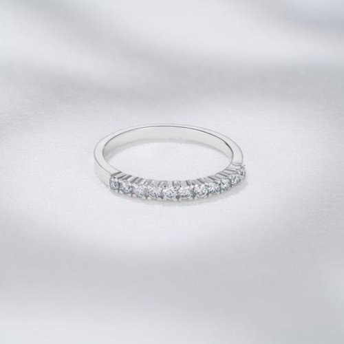 Half Eternity Ring Lab Diamond 14K White Gold