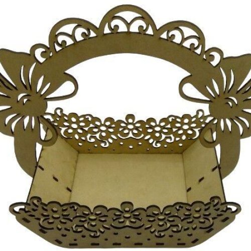 MDF Wood Laser Cut Gift Basket