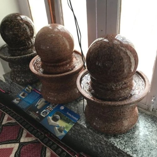 Garden Floating Stone Sphere Fountain