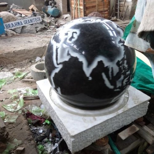 Rolling Rotating Sphere Stone Fountain Ball