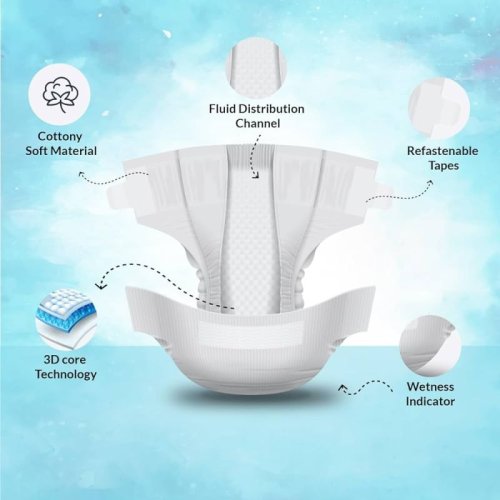 Open Side Tape Adult Diaper