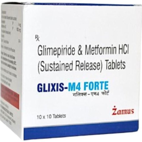 Glimipride 4 Mg and Metformin HCL 1000 Mg Tablets