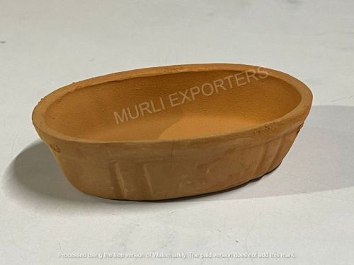 100 Ml Oval Shape Terracotta Bowl